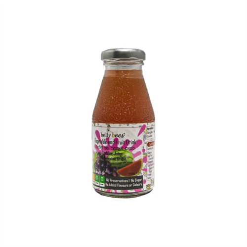 Bellybees Vegetable & Fruit Juice Dark Red 200Ml