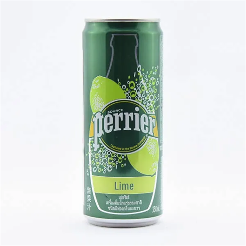 Perrier Mineral Water Can Lime 330G