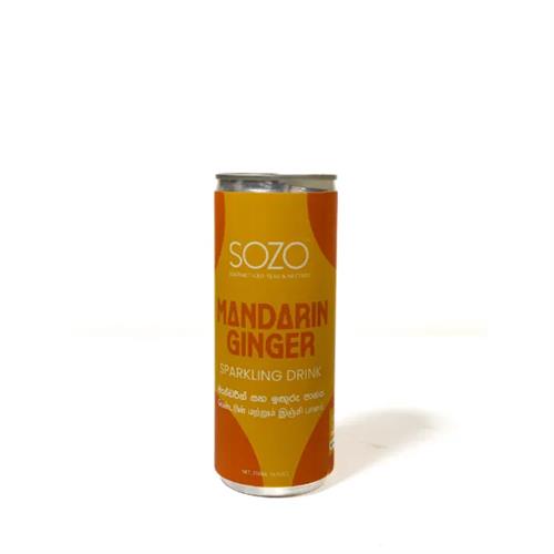 SOZO MANDARIN & GINGER SODA 250ML CAN