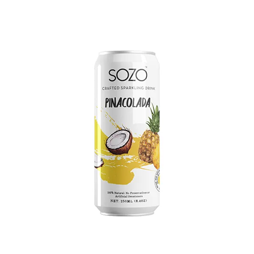 Sozo Pinacolada Soda Can 250Ml