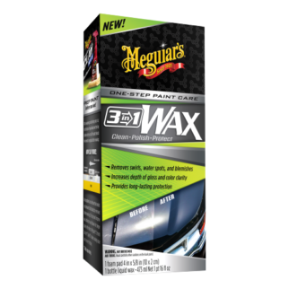 Meguiars 3-in-1 Wax Multiple Steps, One Easy to Use Wax G191016