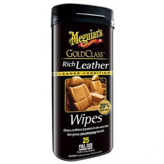 Meguiars Gold Class Rich Leather Cleaner & Conditioner Wipes (G10900)