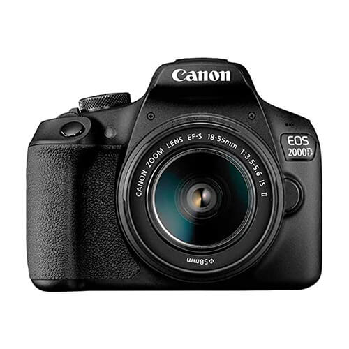 Canon EOS 2000D DSLR camera with EF-S 18-55 III lens