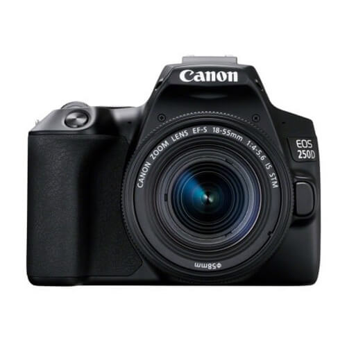 Canon EOS 250D DSLR camera with EF-S 18-55 IS STM lens