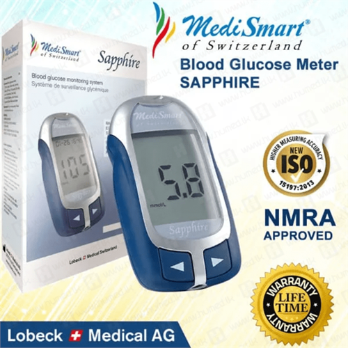 Medismart Sapphire Glucose Monitoring Kit (Lifetime Warranty)