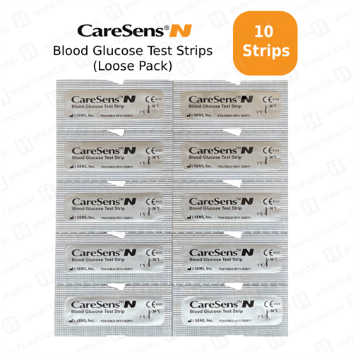 Caresens Eco Glucometer Strips 10 Pack