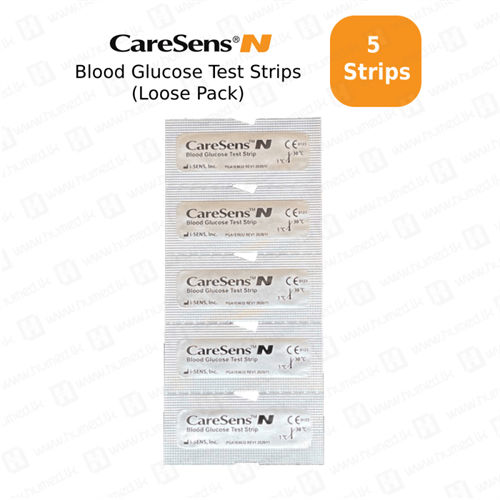 Caresens Eco Glucometer Strips 5 Pack