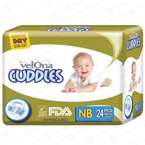 Velona Cuddles Dry Diapers Newborn (NB) 24 pcs Ultimate Comfort and Protection