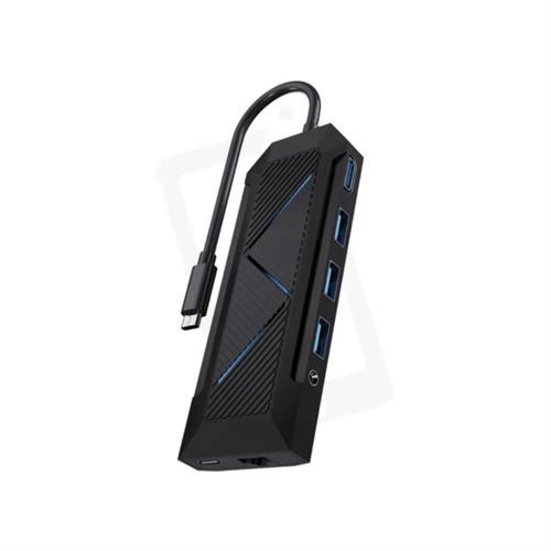 Porodo Gaming 9 in 1 USB-C Hub Gamers Edition