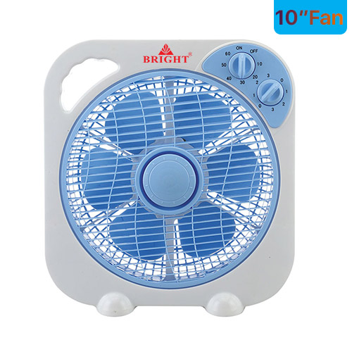 Bright 10inch Box Desk Fan with Timer