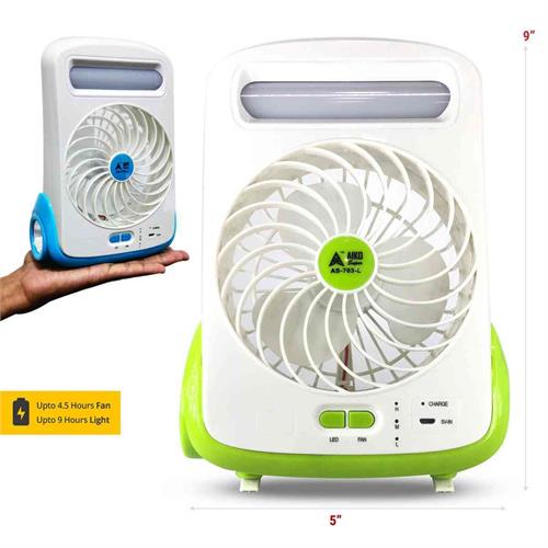 Mini Rechargeable Fan with Torch Aiko AS-703-L