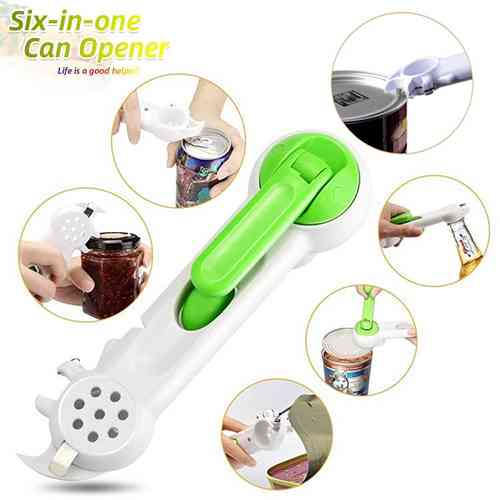 6 in1 Bottle Can Opener Jars & Tin Opener Kitchen Tools