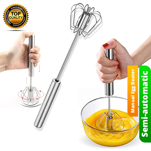 Stainless Steel Manual Hand Egg Beater