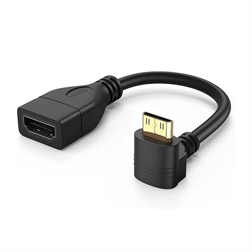 Mini HDMI to HDMI Female Cable Mini HDMI 90 Degree Angle Cable