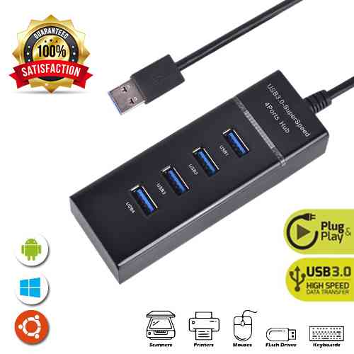 3.0 USB HUB 4Ports High Speed Multi HUB Splitter