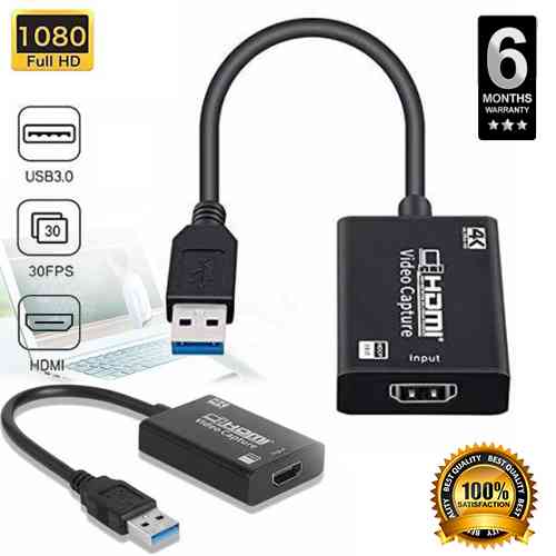 USB 3.0 HDMI Video Capture Card for Live Streaming Recording