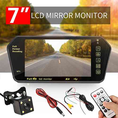 7inch HD 5MP Bluetooth Car Rear View Mirror