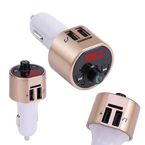 CARA8 FM Transmitter Aux Modulator Car Kit Car Audio MP3 Player with 3.1A Quick Charge Dual USB Car Charger