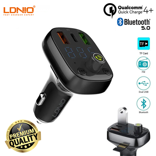 LDNIO Bluetooth FM Transmitter Triple USB Charger