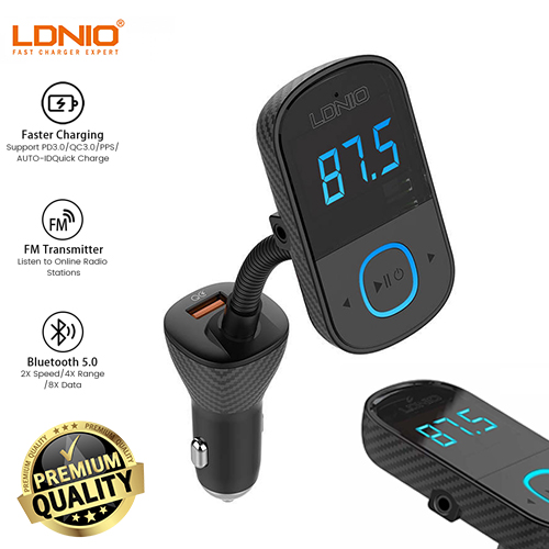 LDNIO Car FM Transmitter Bluetooth FM Modulator