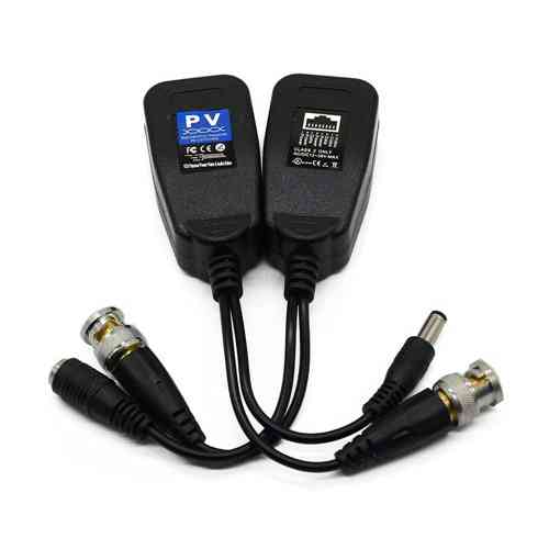 Passive HD Video Balun 5MP PV/PVA with Power Connector RJ45
