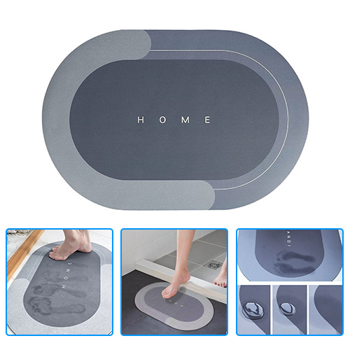 Water Absorbent Bathroom Mat Non Slip Entrance Doormat