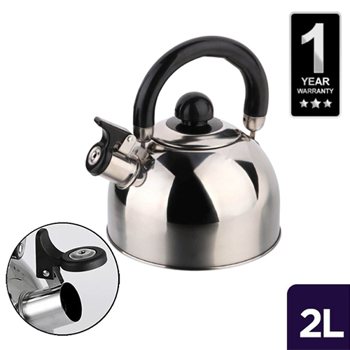 Stainless Steel Whistling Kettle 2L Wazuka HY-610B6