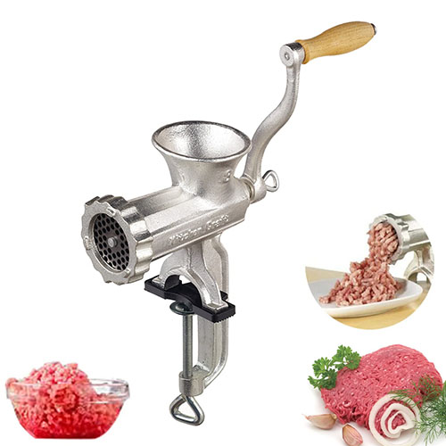 Manual Steel Meat Grinder Hand Operated Meat Mincer