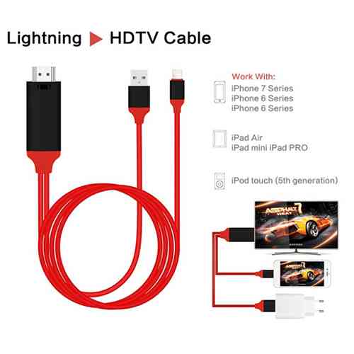 Lightning To HDMI /HDTV Cable Digital AV Adapter For iPhone