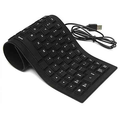 Flexible Folding Wired Keyboard for PC Desktop Laptop