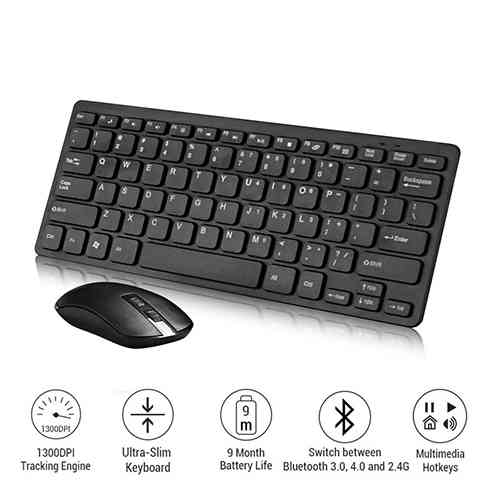 Wireless Slim Keyboard and Mouse 2.4GHZ GKM-901