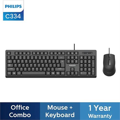 Philips C334 Wired Keyboard and Mouse Combo