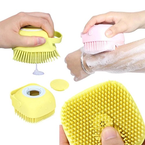 Silicone Bath Body Brush with Shampoo Dispenser