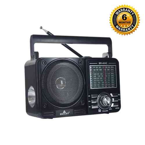 Bright FM Radio with Torch Light BR-4045