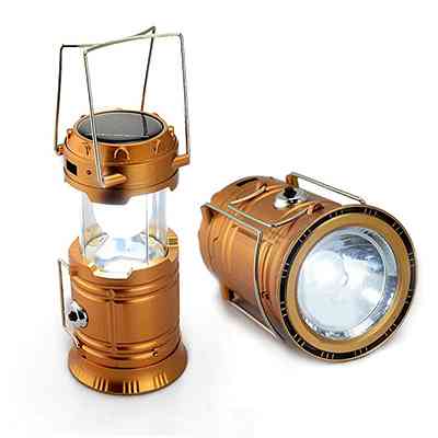 Rechargeable Camping Lantern With Solar Power