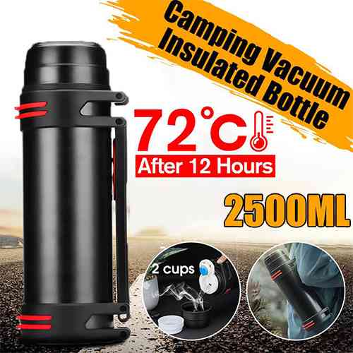 2.5L Portable Vacuum Flask Insulated Hot Water Bottle