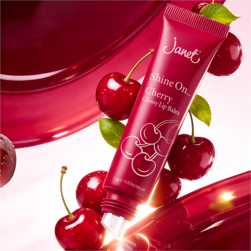 Janet Shine On Cherry - Glossy Lip Balm