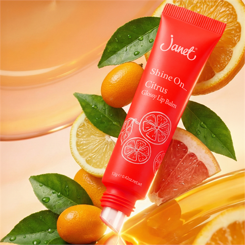 Janet Shine On Citrus - Glossy Lip Balm