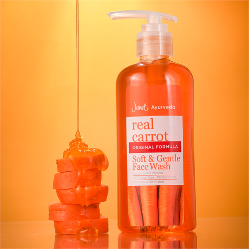 Real Carrot Soft & Gentle Face Wash - 300 ML