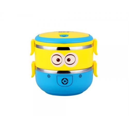 Stainless Steel 1.4L Double Layer Minion Lunch Box