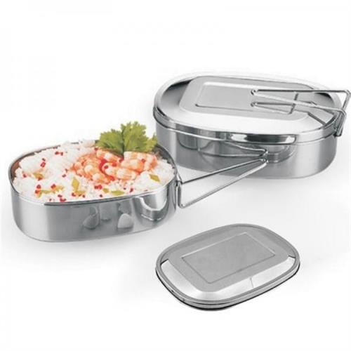 Stainless Steel Lunch Box 0.8L Silver