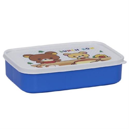 Daxer Plastic Rectangle Lunch Box Blue DLB 02