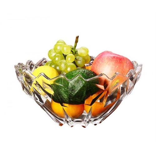 Generic Delisoga Round Crystal Glass Fruit Bowl