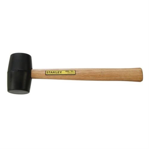 Stanley Wooden Handle 450grs/16 oz Rubber Mallet Hammers- OGS-STHT57527-8