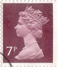 Great Britain 1975 Purple Brown 7 Pence 15-09-1975