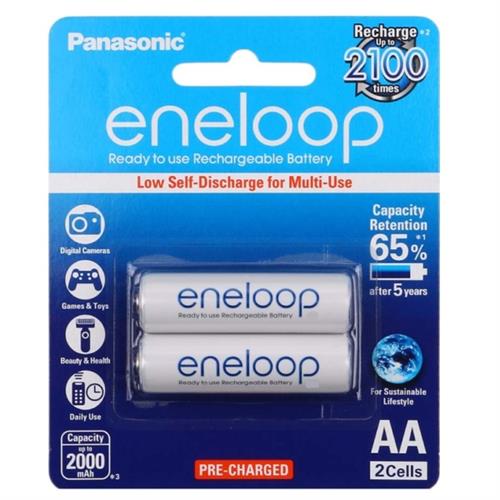 Panasonic Eneloop AA Rechargeable Battery 2 PCS (2000 mAh) BK-3MCCE/2BT