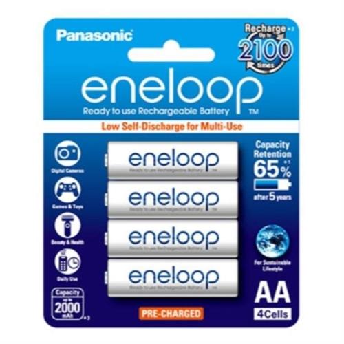 Panasonic Eneloop AA Rechargeable Battery 4 PCS (2000 mAh) BK-3MCCE/4BT