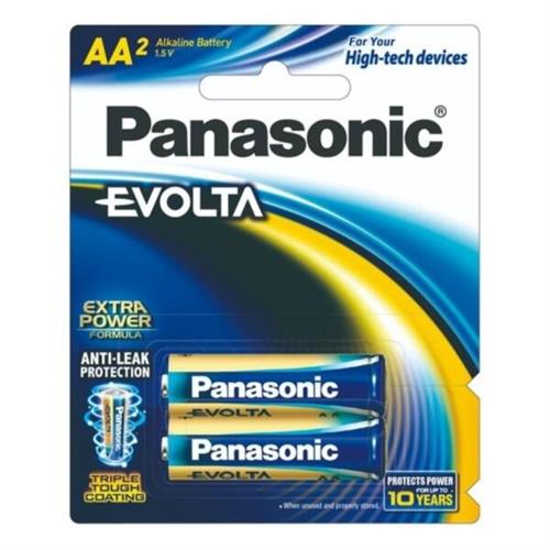 Panasonic Evolta Premium Alkaline AA Battery 2 PCS LR6EG/2B