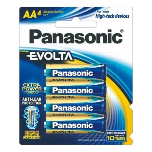 Panasonic Evolta Premium Alkaline AA Battery 4 PCS LR6EG/4B