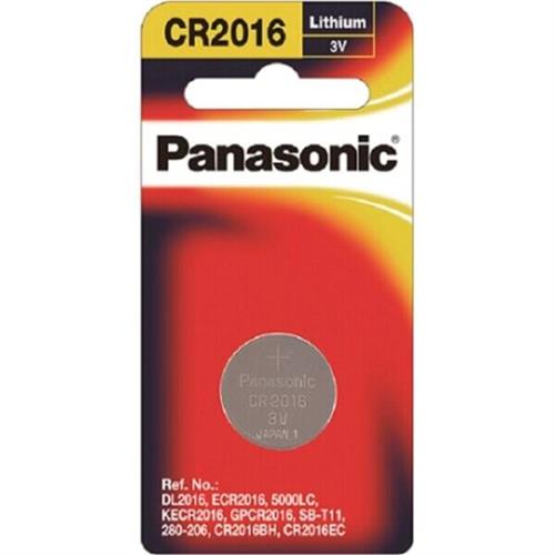 Panasonic Lithium Coin CR-2016 Battery 3V CR-2016PT/1B